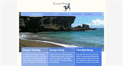 Desktop Screenshot of escapesyoga.com