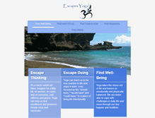 Tablet Screenshot of escapesyoga.com